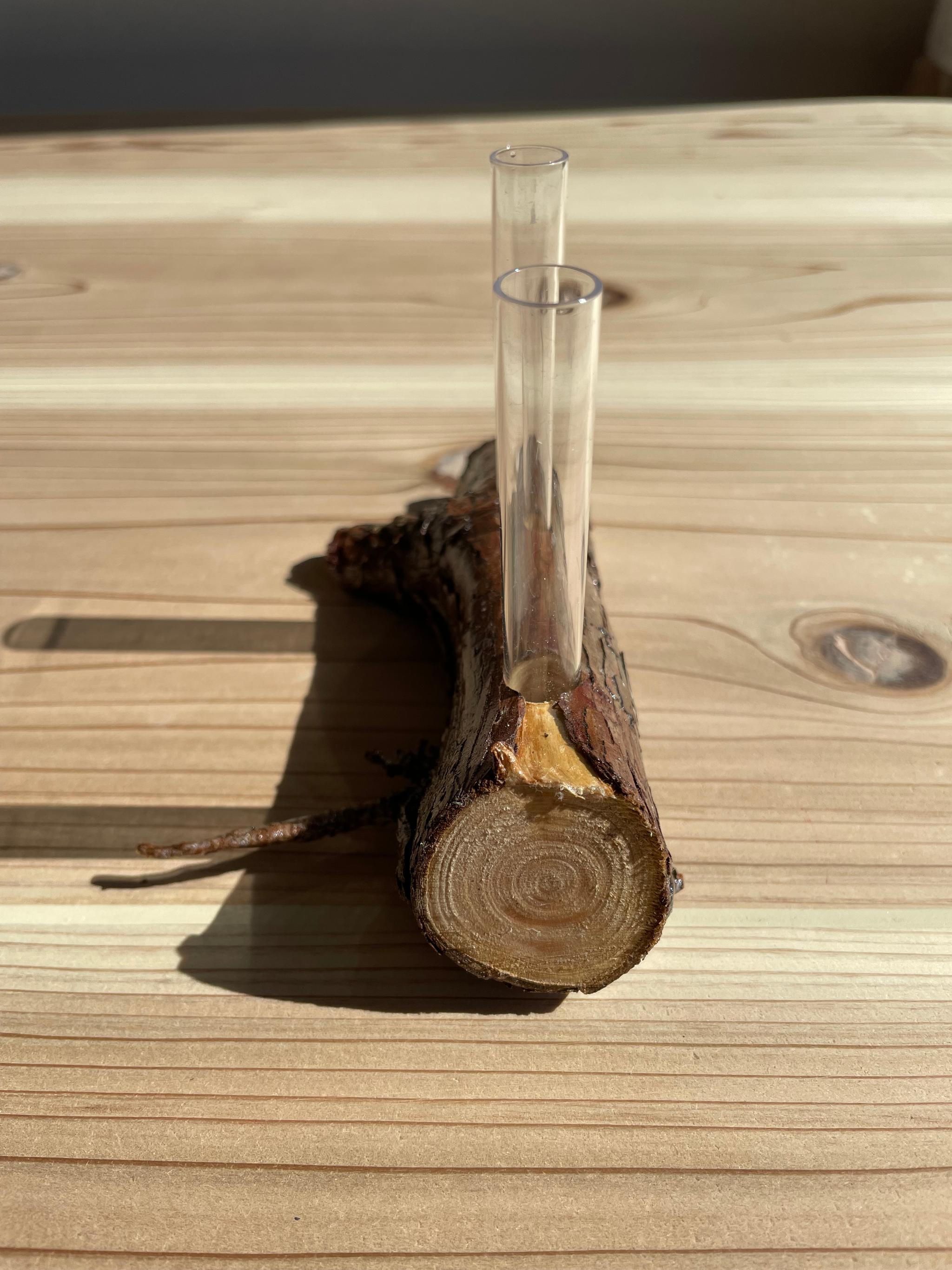 切り株の2輪挿し | 3枚目