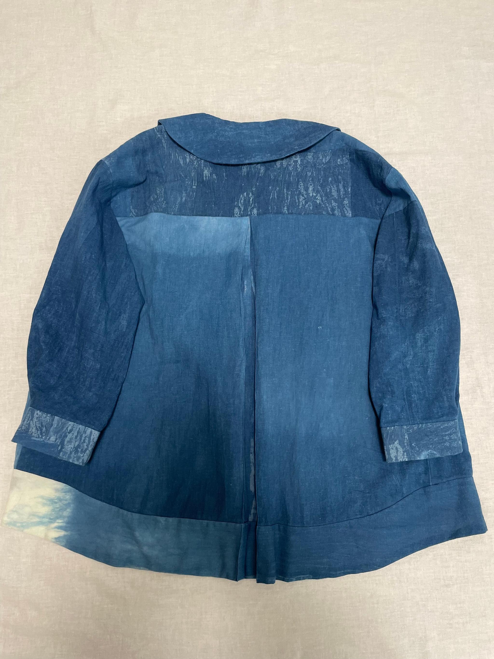 藍染のアシンメトリートップス | 7枚目