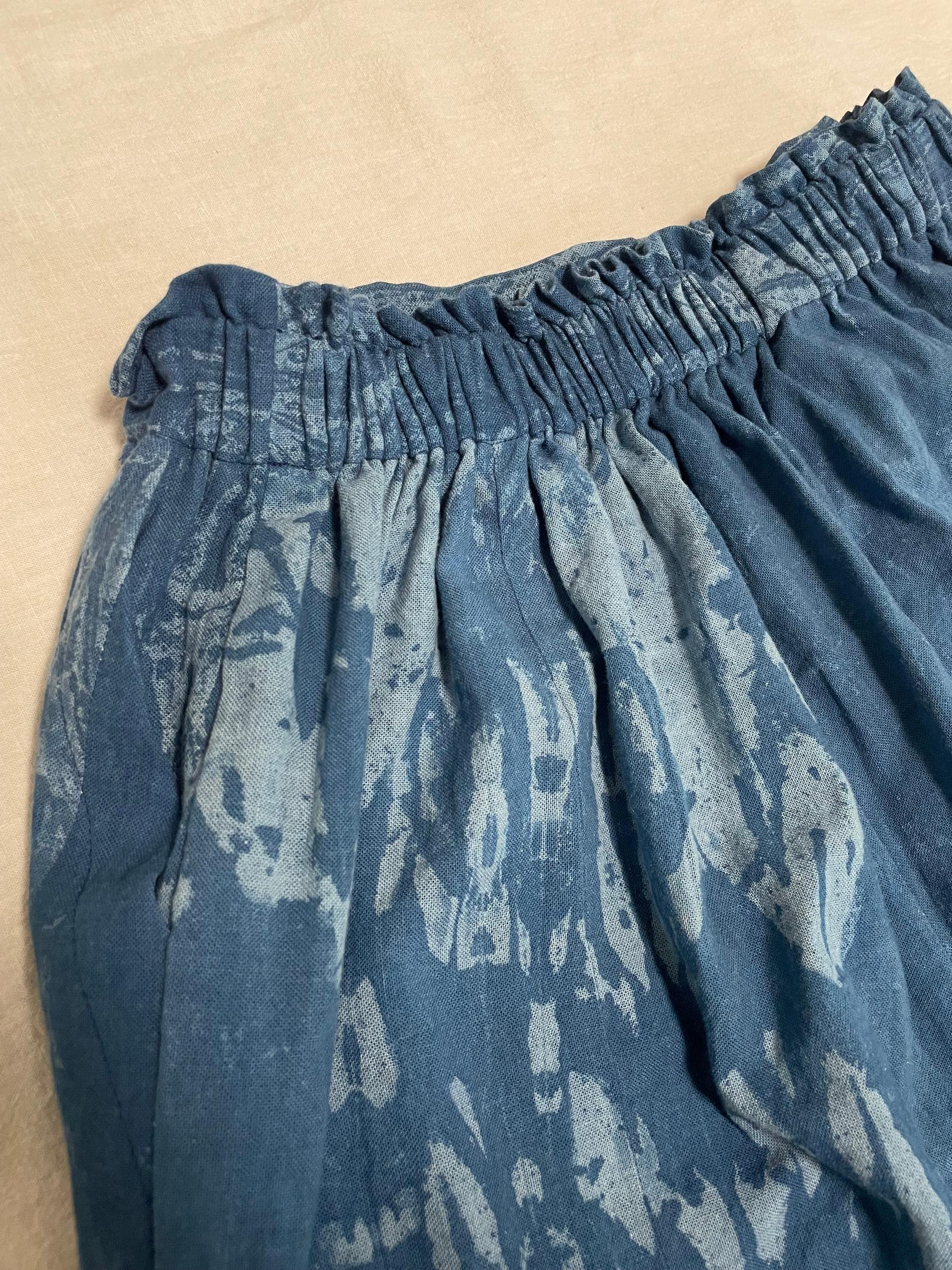 世界に一つだけの藍染楽らくワイドパンツ | 5枚目