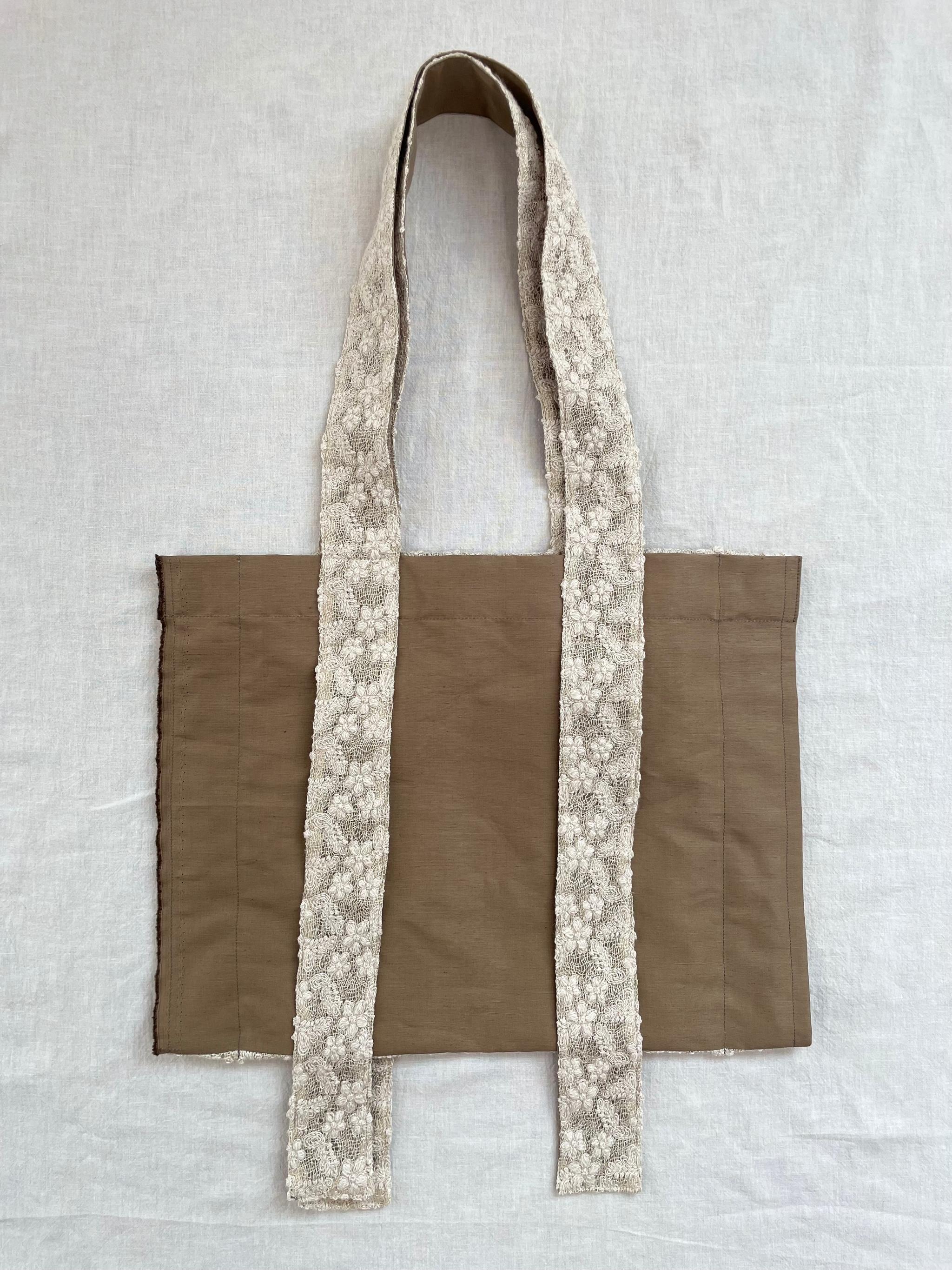 世界に一つだけの異素材トートバッグ(花柄) | 2枚目